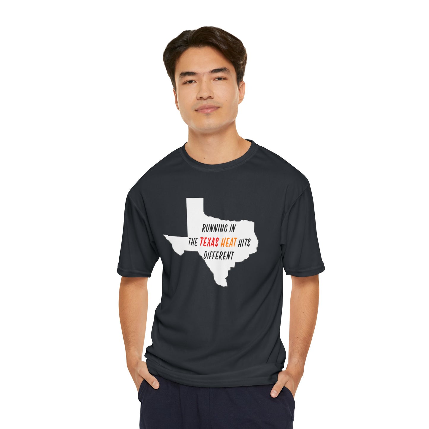 Texas Heat Men's Performance T-Shirt - Running Gear, Activewear, Gift for Runners