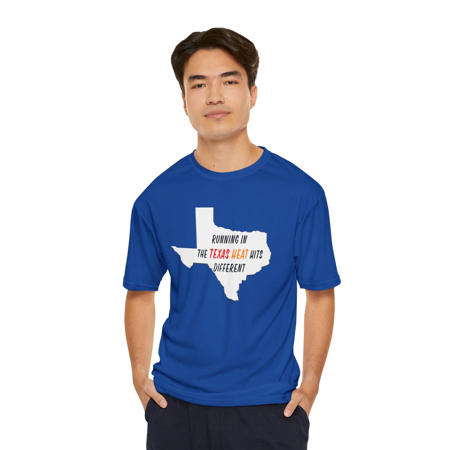 Texas Heat Men's Performance T-Shirt - Running Gear, Activewear, Gift for Runners
