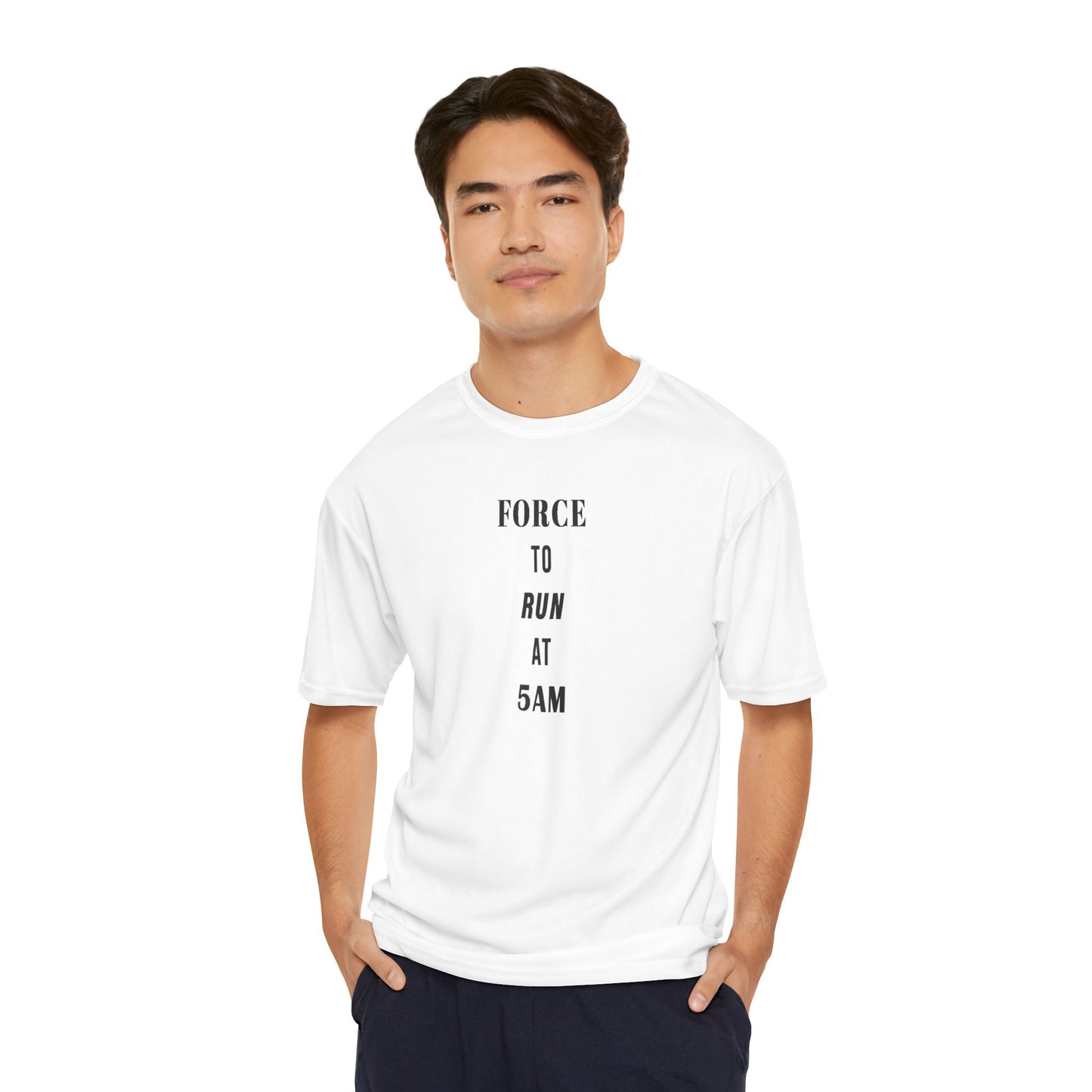 Men's Performance Running T-Shirt, Motivational Fitness Tee